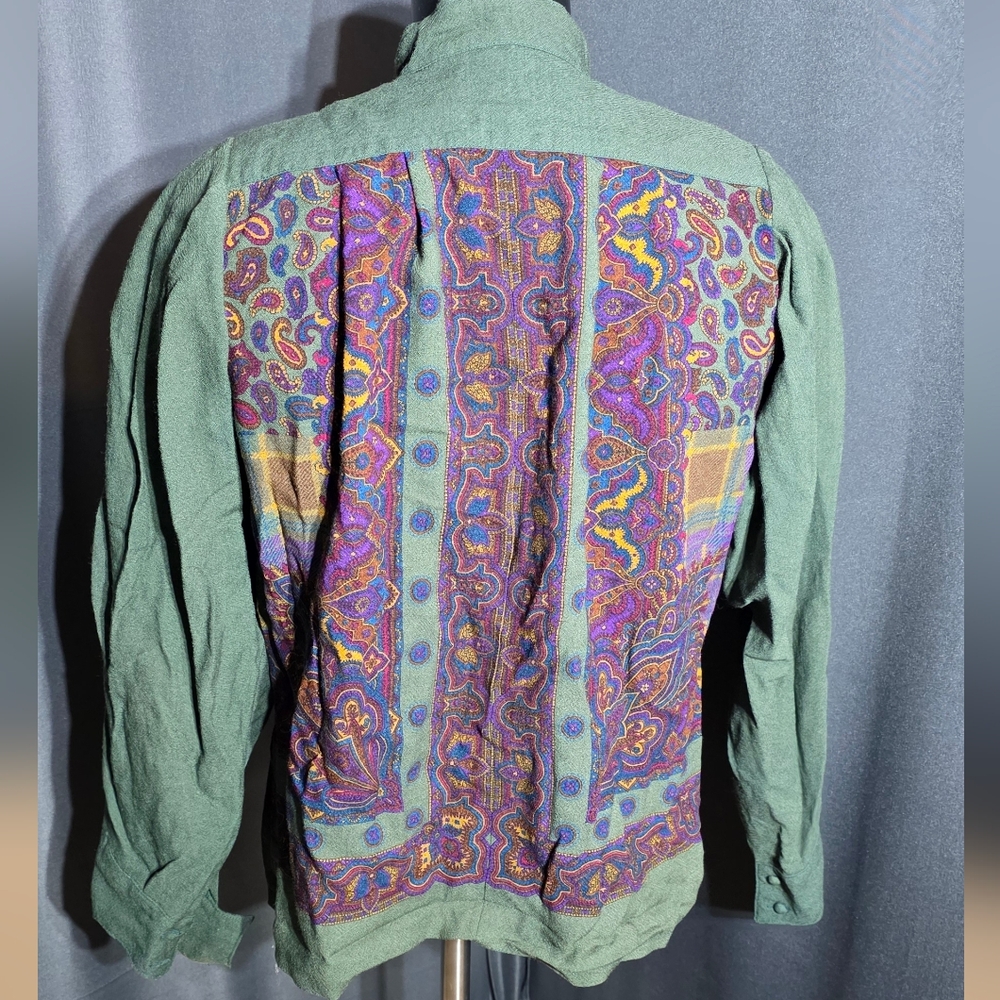 Vintage Givenchy En Plus Blouse 44 16W Wool - Picture 2 of 6